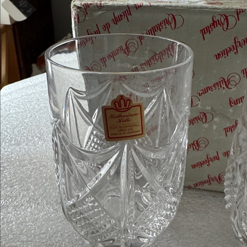 Vintage Hochwertiges Bleikristall Crystal Clear Glass Set made in Germany - Picture 3 of 8